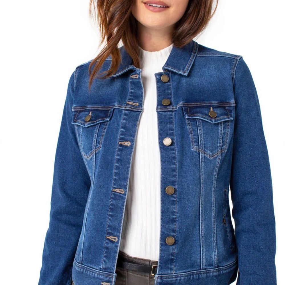 Liverpool Classic Stretch Jean Jacket Sz XS